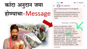 onion subsidy distribution in Maharashtra
